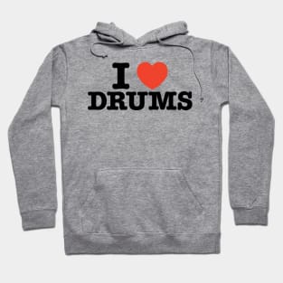 I Love Drums Hoodie